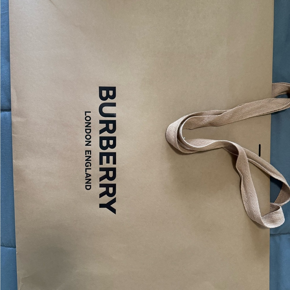 Burberry shopping bag